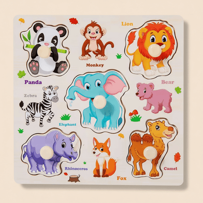 Montessori Shape Match Puzzle™ – Wooden Pattern & Cognitive Matching Toy for Toddlers