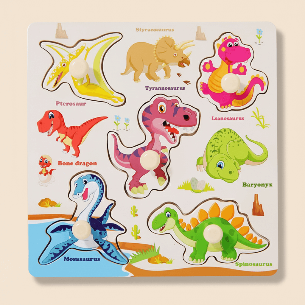 Montessori Shape Match Puzzle™ – Wooden Pattern & Cognitive Matching Toy for Toddlers