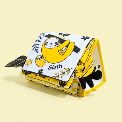 Sensory Mirror Book™ | Tummy Time High-Contrast Crinkle Book with Safe Baby Mirror