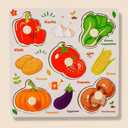 Montessori Shape Match Puzzle™ – Wooden Pattern & Cognitive Matching Toy for Toddlers